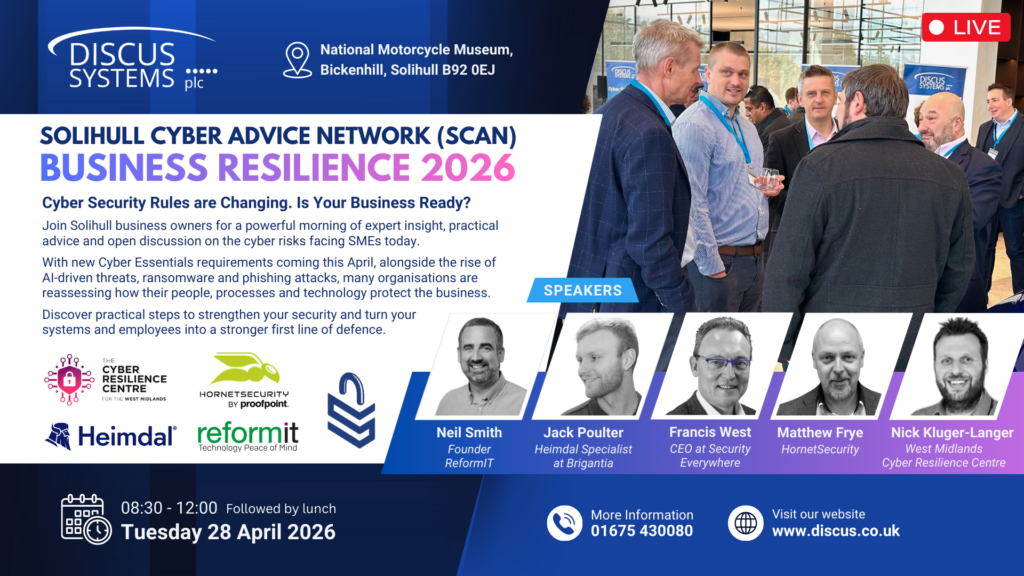Image of the Solihull Cyber Resilience event flyer